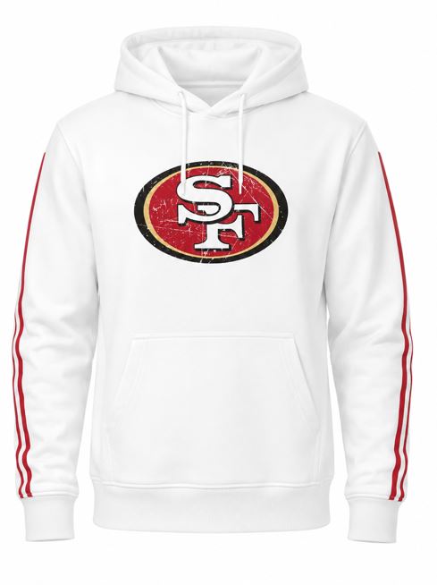 NFL San Franciso 49ers Fleece Hoodie - White