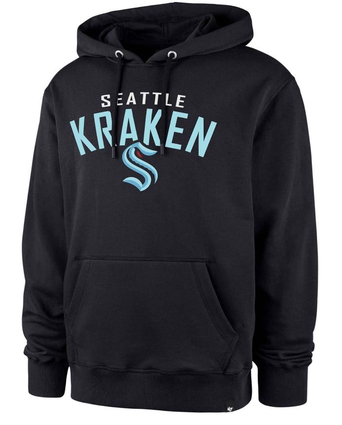 NHL Seattle Kraken Hoodie Helix Headline &#39;47 Navy
