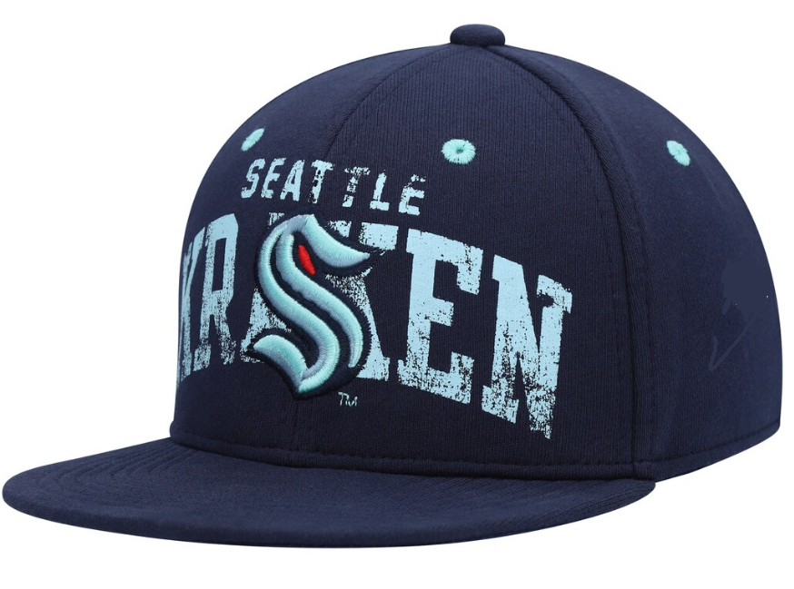 Kinder NHL Seattle Kraken LifeStyle Flatbrim Snapback