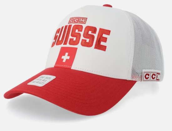 Suisse Cap CCM Mesh Snap - White