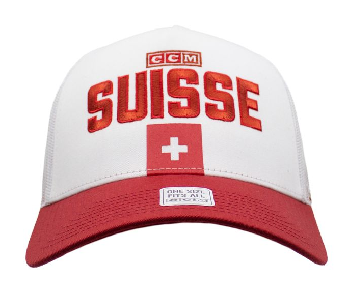 Suisse Cap CCM Mesh Snap - White