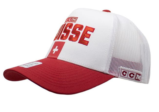 Suisse Cap CCM Mesh Snap - White