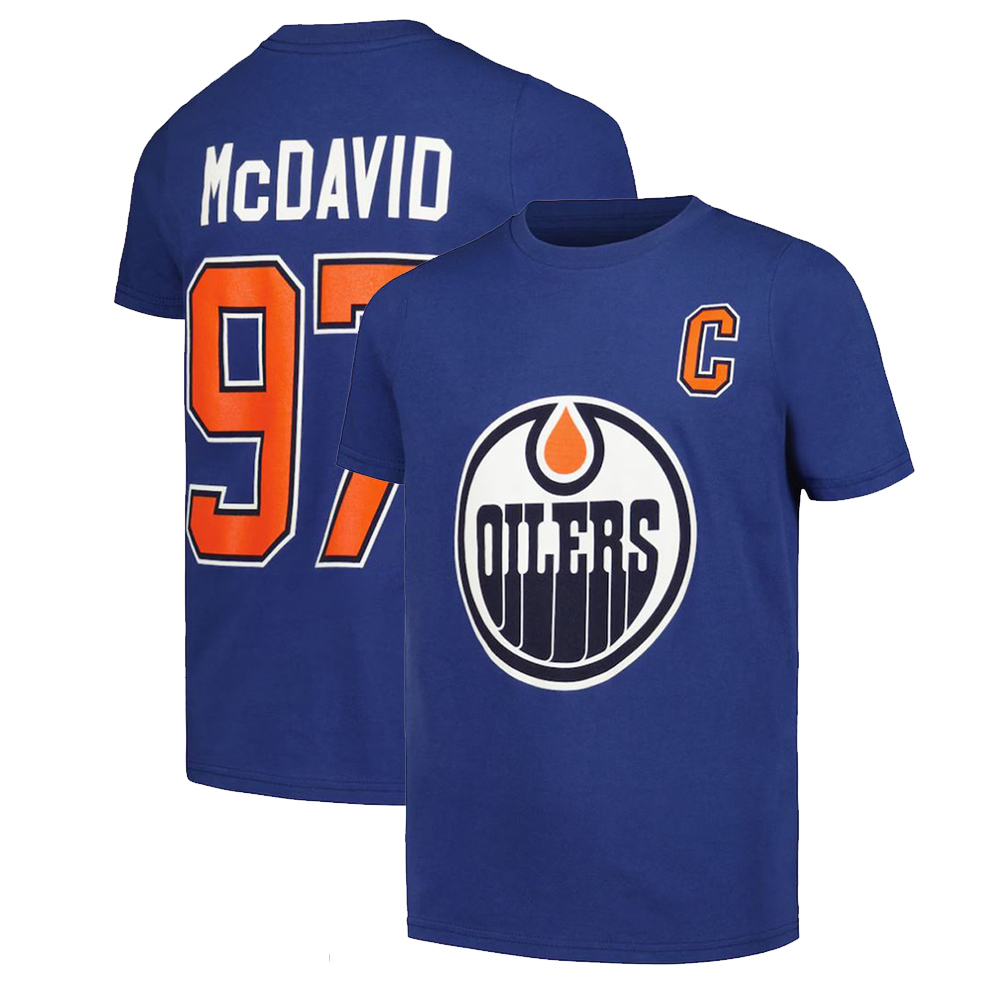 NHL McDavid 97 - Edmonton Oilers T-Shirt - Blue