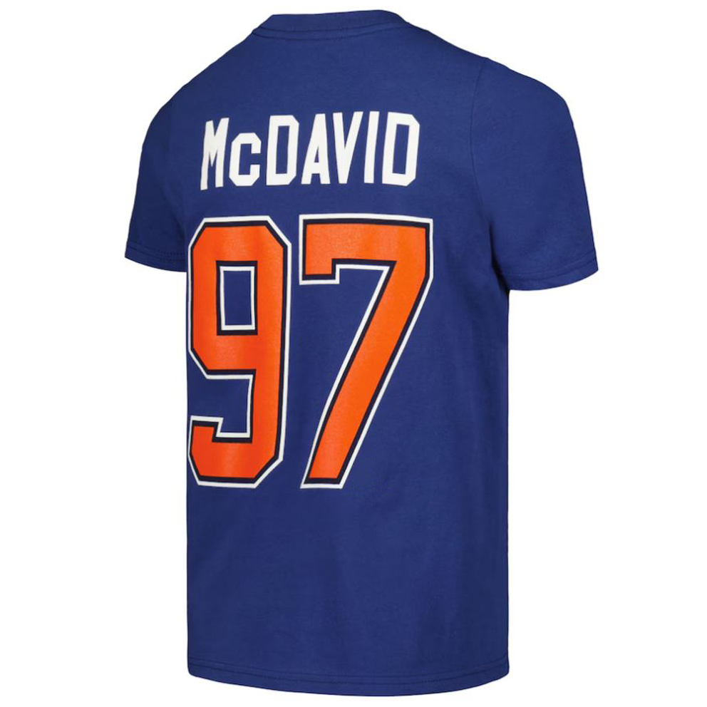 NHL McDavid 97 - Edmonton Oilers T-Shirt - Blue