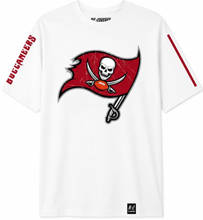 NFL Tampa Bay Buccaneers Slub T-Shirt Ecru - White