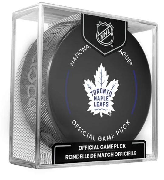 NHL Toronto Maple Leafs Official Game Puck 2025-26