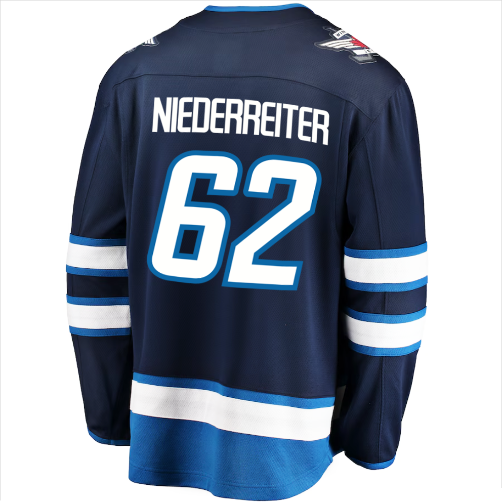 NHL Winnipeg Jets - Niederreiter 62 Breakaway Home Premier Jersey