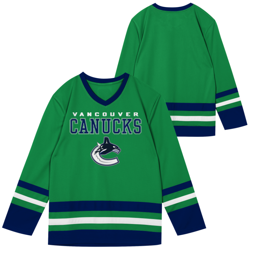 Kinder NHL Vancouver Canucks Wordmark Fan Jersey Shirt Basic