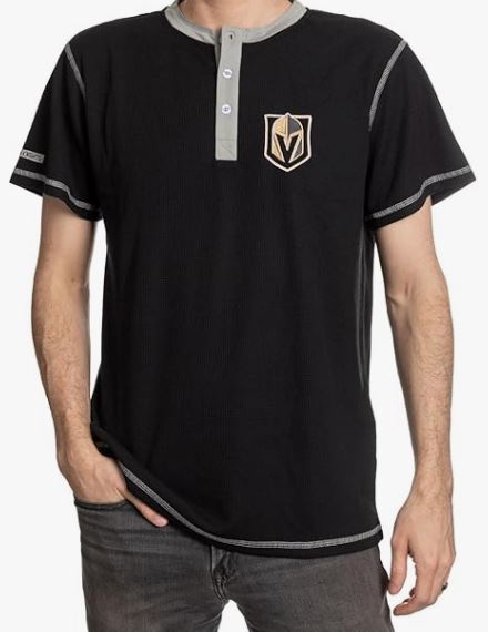 NHL Vegas Golden Knights Henley Waffle T-Shirt