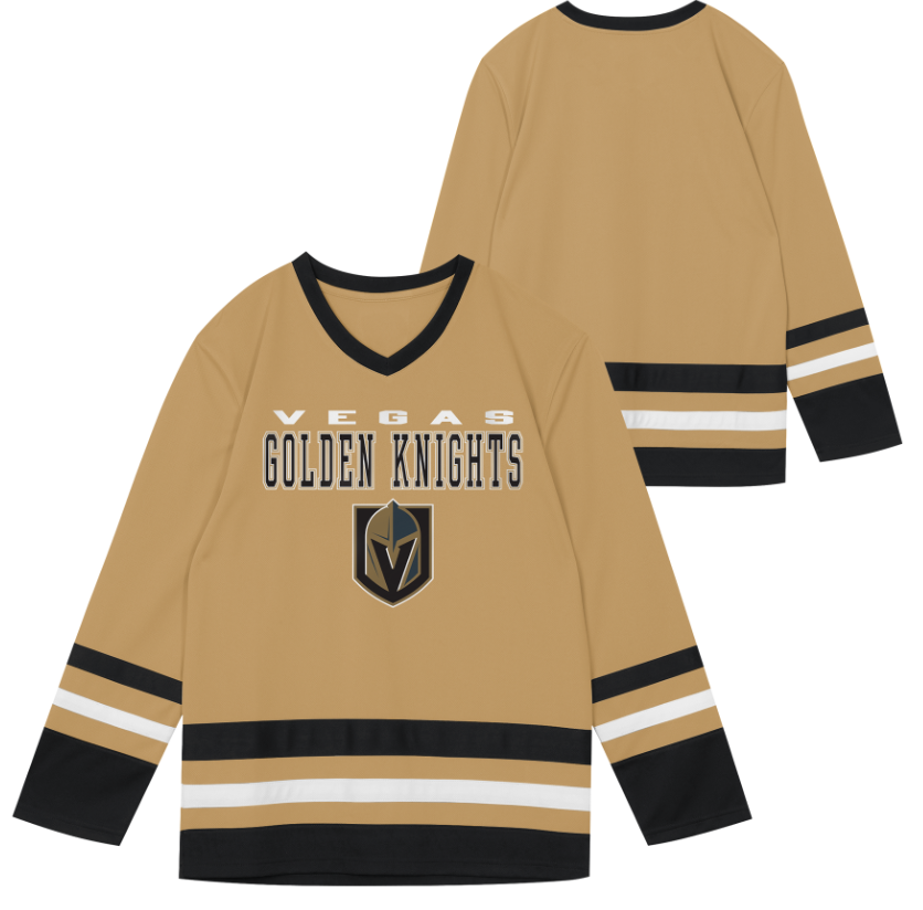 Kinder NHL Vegas Golden Knights Wordmark Fan Jersey Shirt Basic