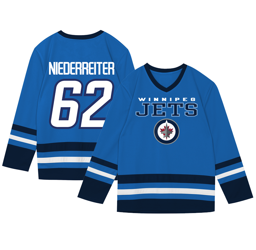 Kinder NHL Niederreiter 62 - Winnipeg Jets Wordmark Fan Jersey Shirt Basic