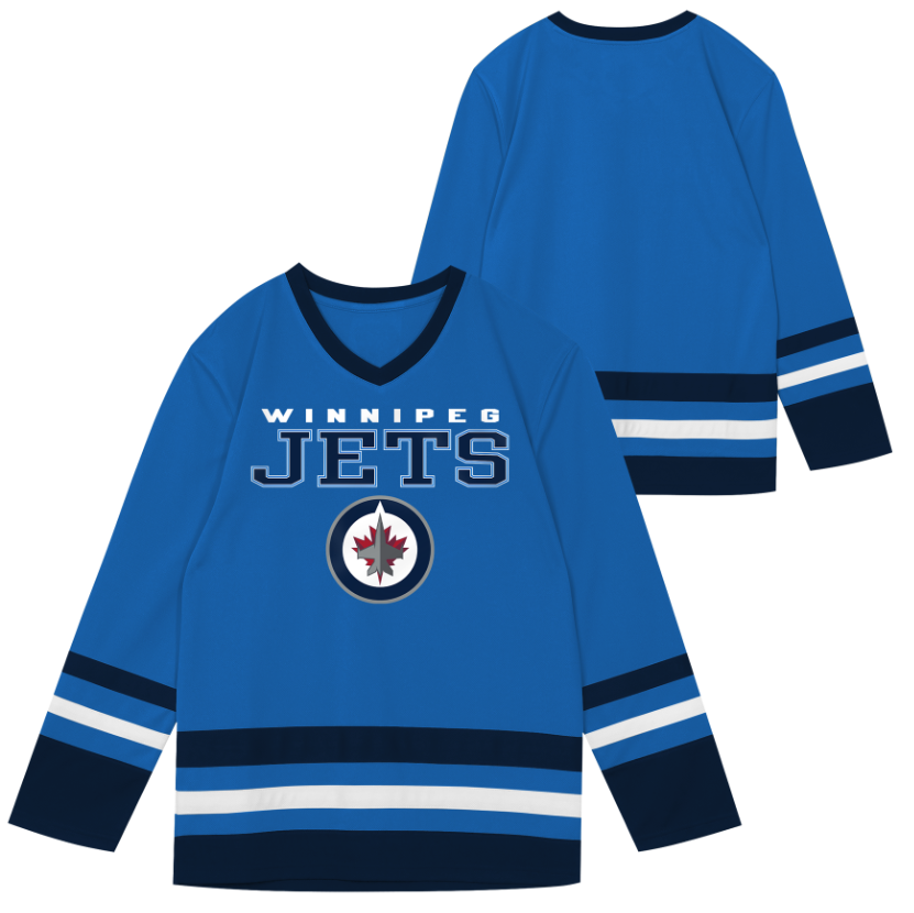 Kinder NHL Winnipeg Jets Wordmark Fan Jersey Shirt Basic
