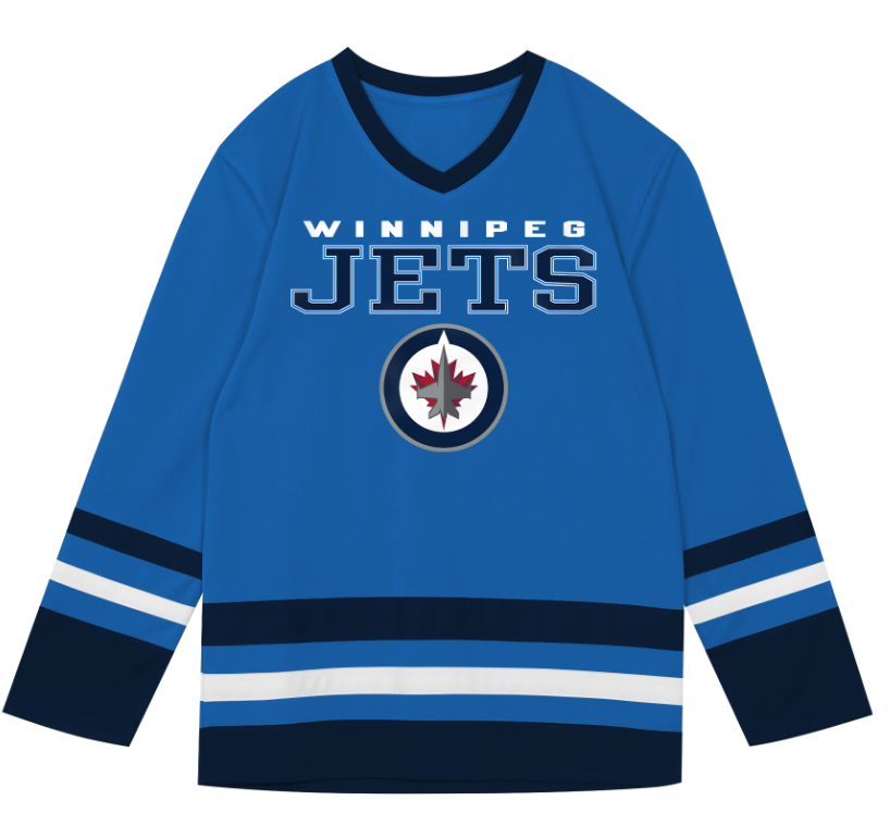 Kinder NHL Winnipeg Jets Wordmark Fan Jersey Shirt Basic