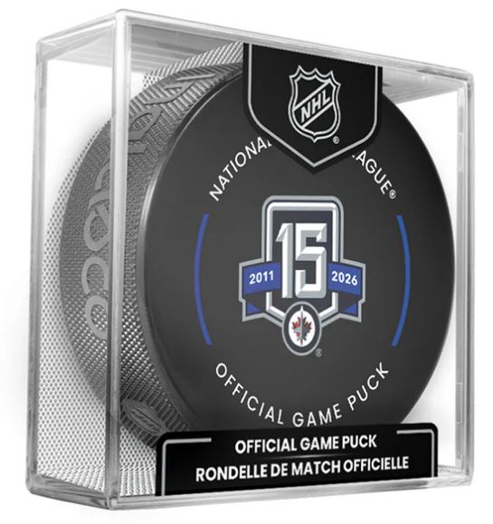 NHL Winnipeg Jets Official Game Puck 2025-26 - 15th Anniversary