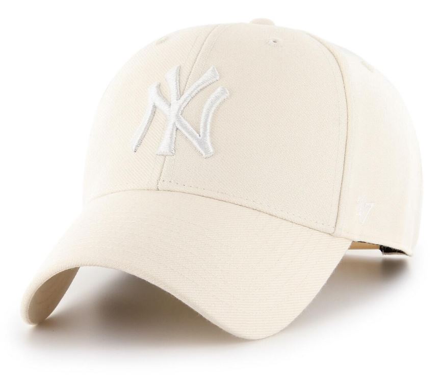 MLB New York Yankees &#39;47 MVP SNAPBACK Logo White - Natural