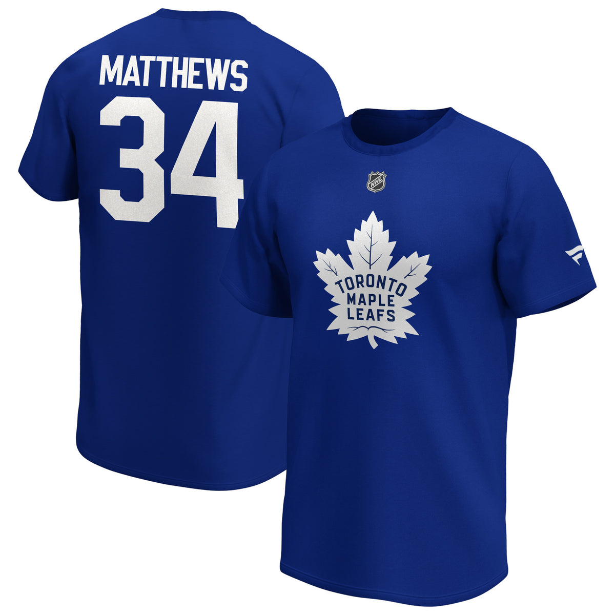 NHL Matthews 34 - Toronto Maples Leafs T-Shirt - Blue