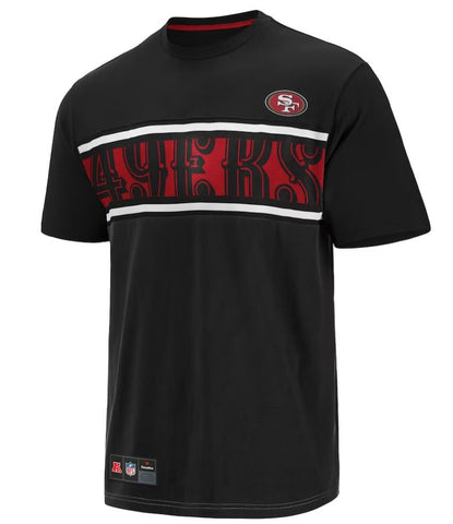 NFL San Franciso 49ers Patch Logo T-Shirt - Black