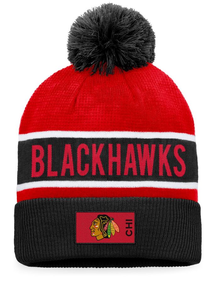 NHL Chicago Blackhawks - ProGame Cuffed Knit PomPom