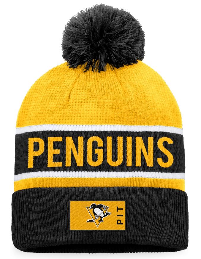 NHL Pittsburgh Penguins ProGame Cuffed Knit PomPom