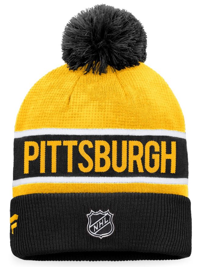 NHL Pittsburgh Penguins ProGame Cuffed Knit PomPom