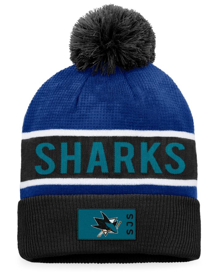 NHL San Jose Sharks - ProGame Cuffed Knit PomPom