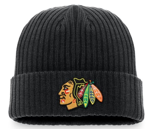 NHL Chicago Blackhawks Ribbed Core Cuffed Knit