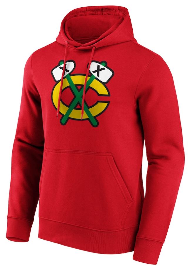 NHL Chicago Blackhawks Hoodie Primary Logo Alternate - Red