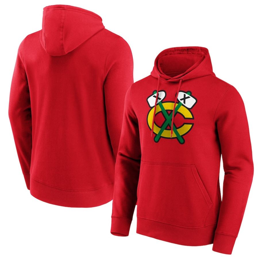 NHL Chicago Blackhawks Hoodie Primary Logo Alternate - Red