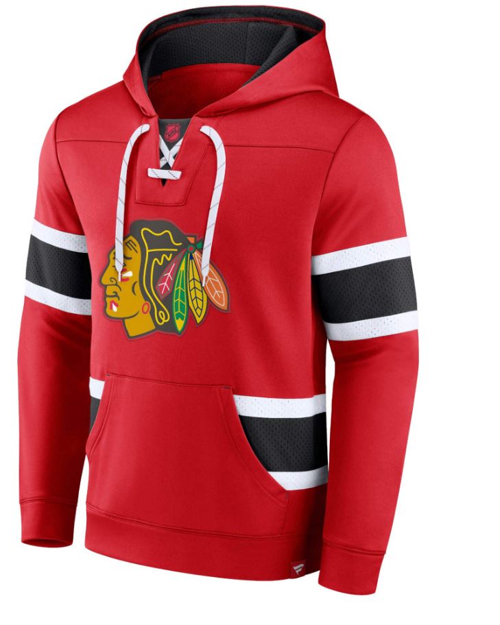 NHL Chicago Blackhawks Power Play Jersey Stripe Hoodie