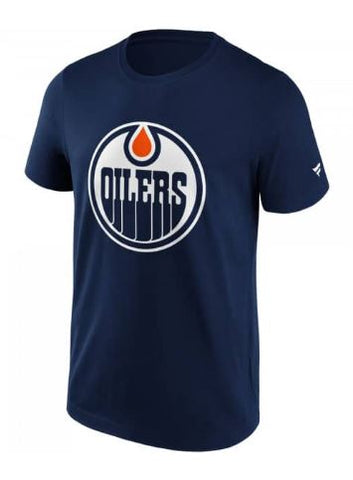 NHL Edmonton Oilers Primary Logo T-Shirt Navy