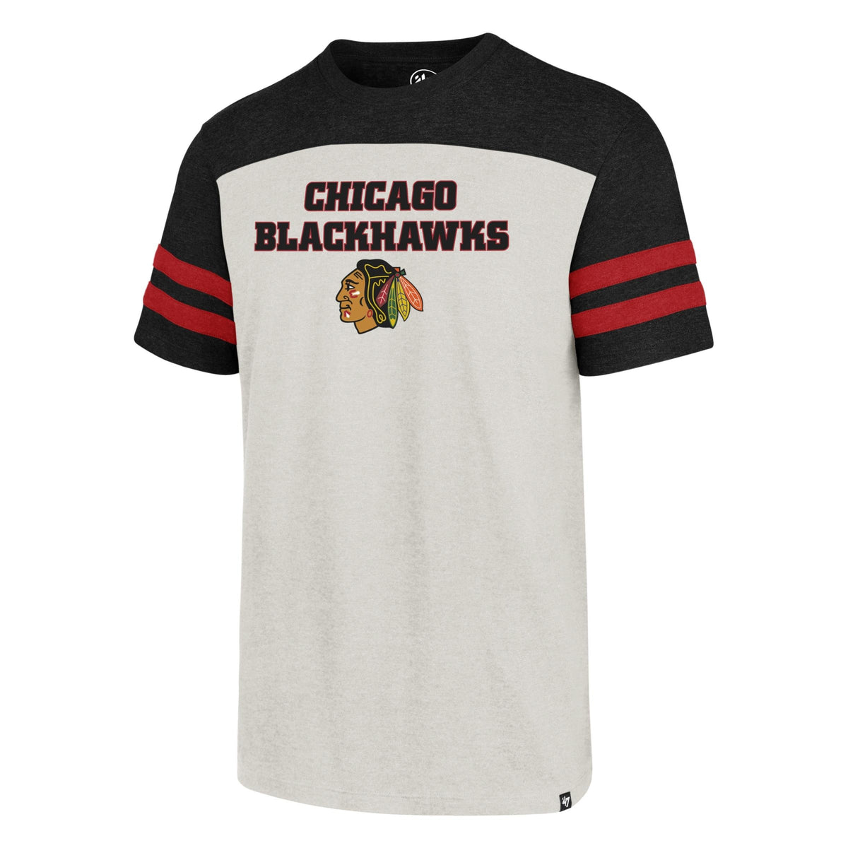 NHL Chicago Blackhawks Sandstone Endgame &#39;47 Club T-Shirt (2x XS/4x M)
