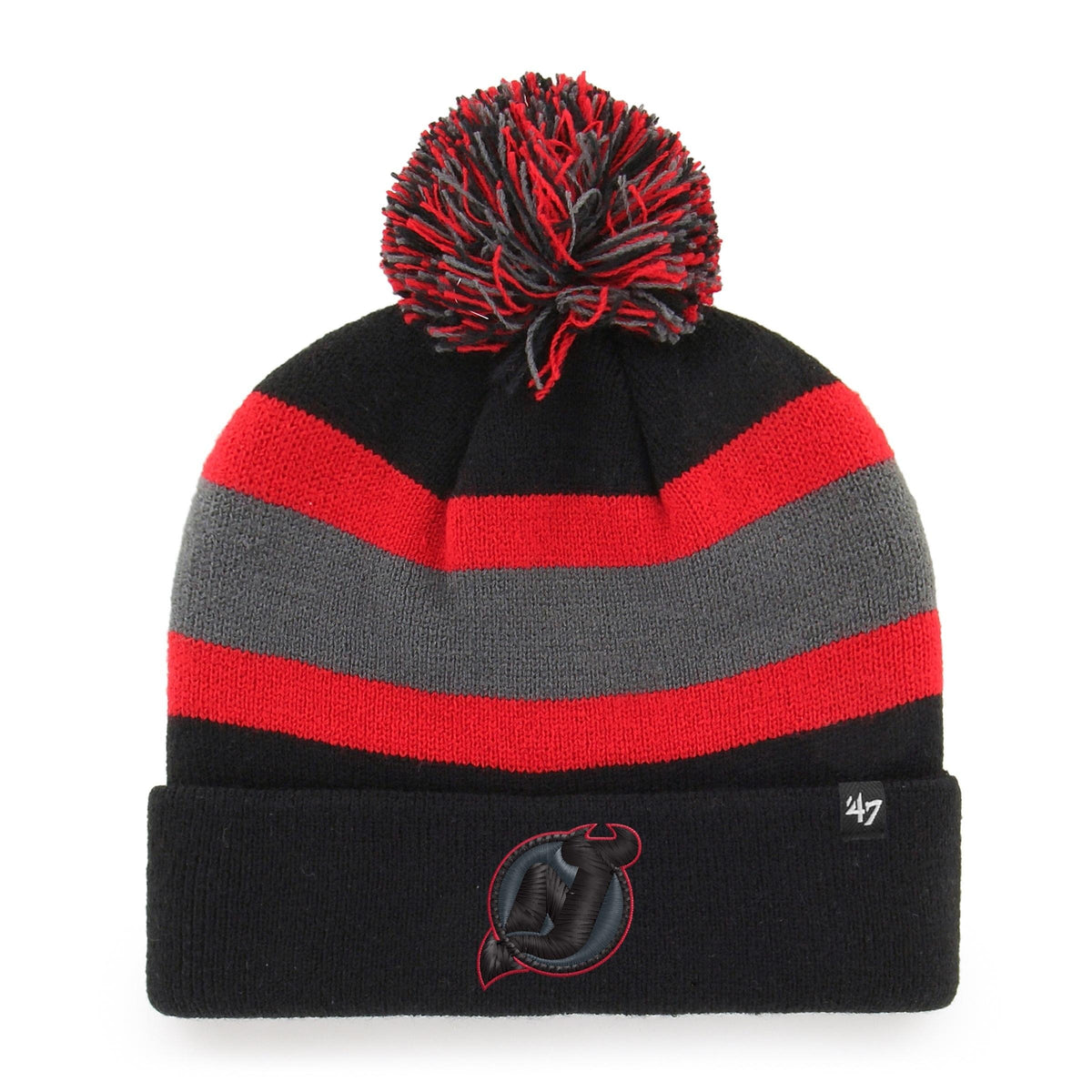 NHL New Jersey Devils Breakaway &#39;47 CUFF KNIT PomPom
