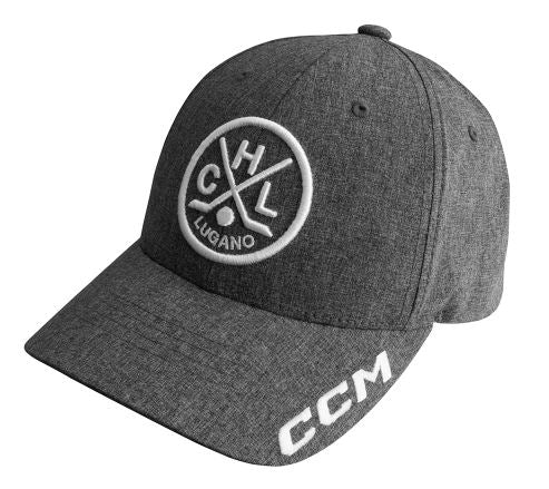 NLA HC Lugano Basecap CCM grau Snapback