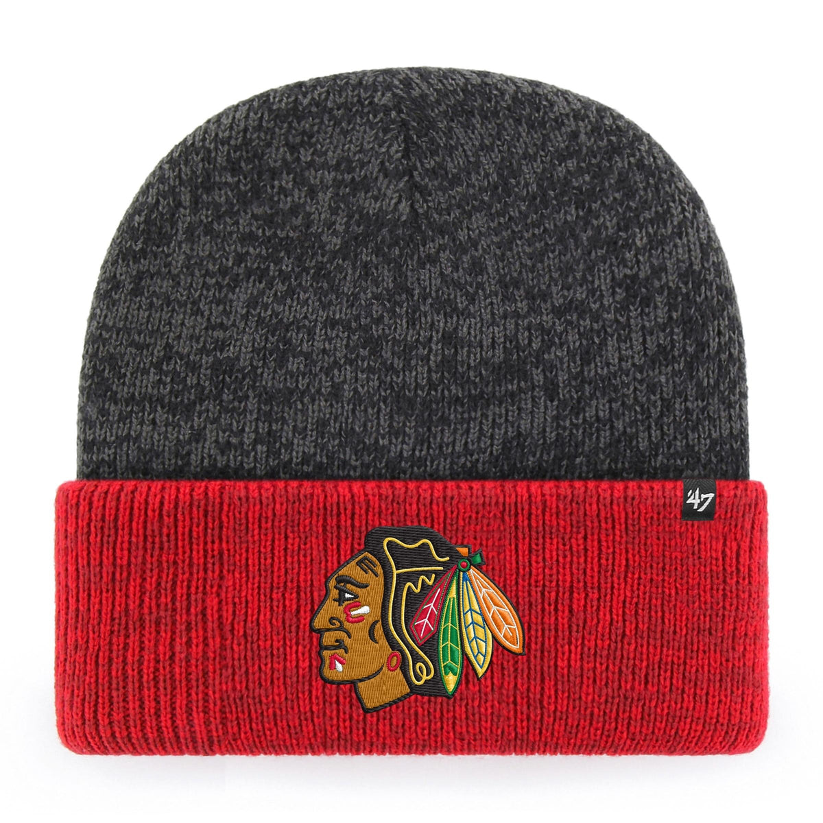 NHL Chicago Blackhawks Two Tone Brain Freeze &#39;47 CUFF KNIT