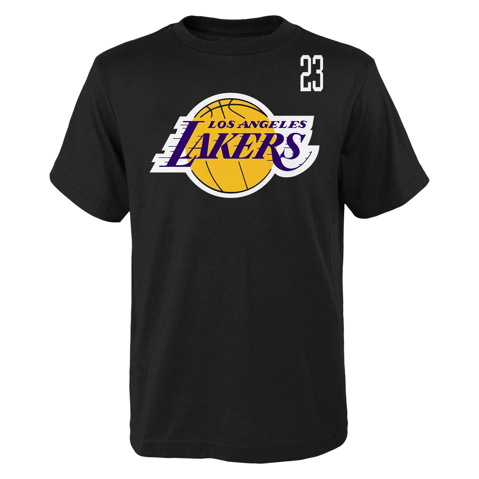 T-shirt à manches courtes LeBron James 23 des Los Angeles Lakers de la NBA