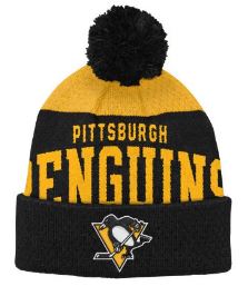 Kinder NHL Pittsburgh Penguins Beanie Stretchark PomPom