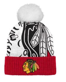 Children's NHL Chicago Blackhawks Beanie BigFace PomPom