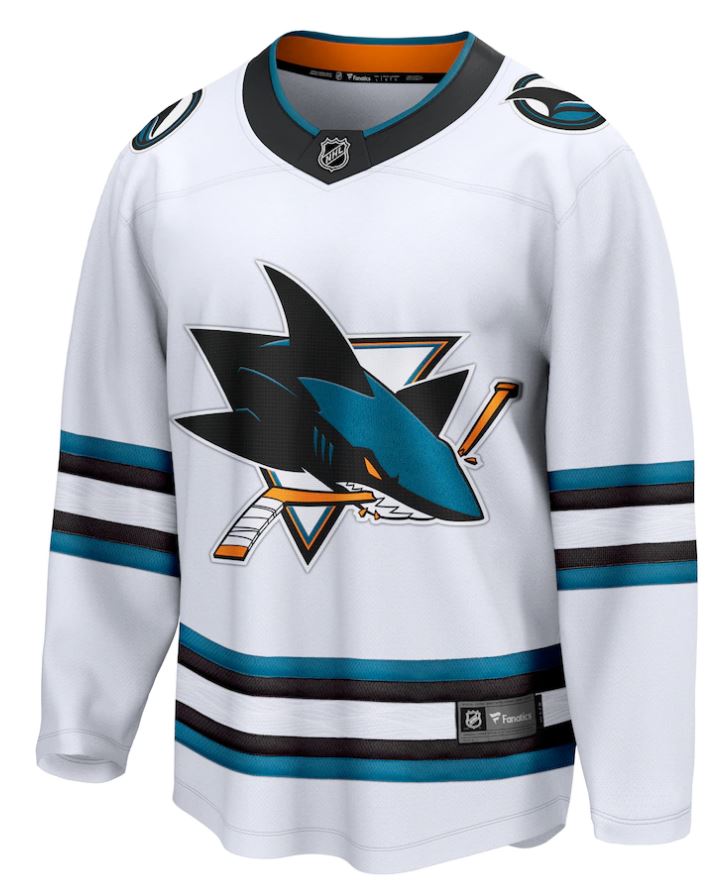 Kinder NHL San Jose Sharks - Away Replica Jersey White Neutral