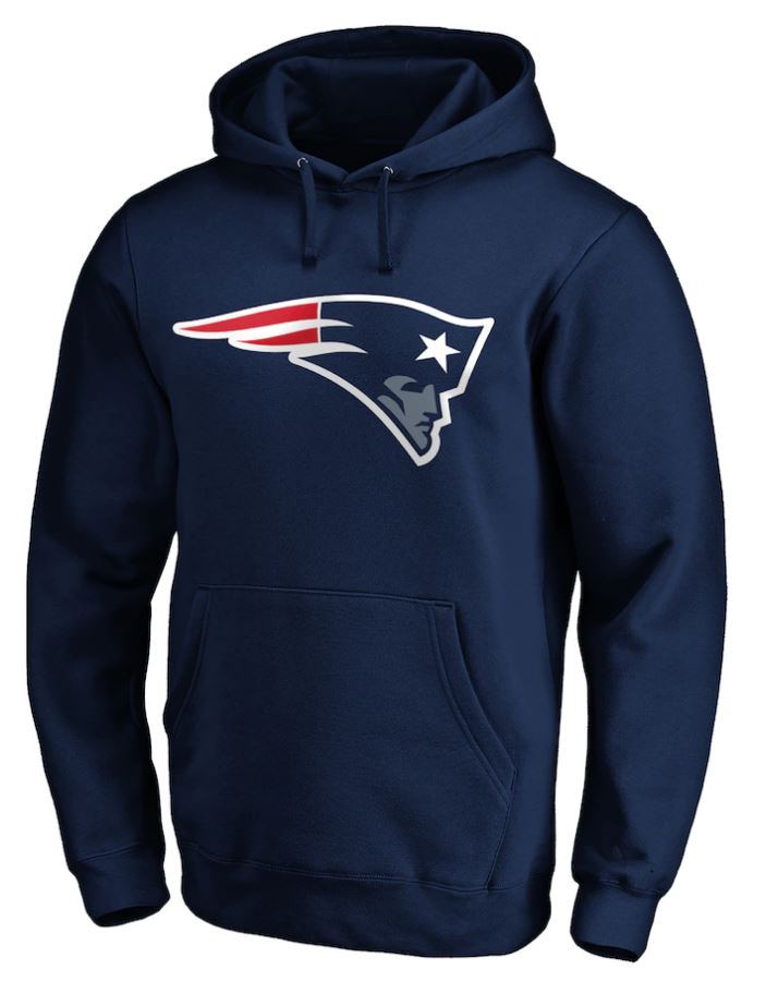 Sweat à capuche NFL New England Patriots bleu marine