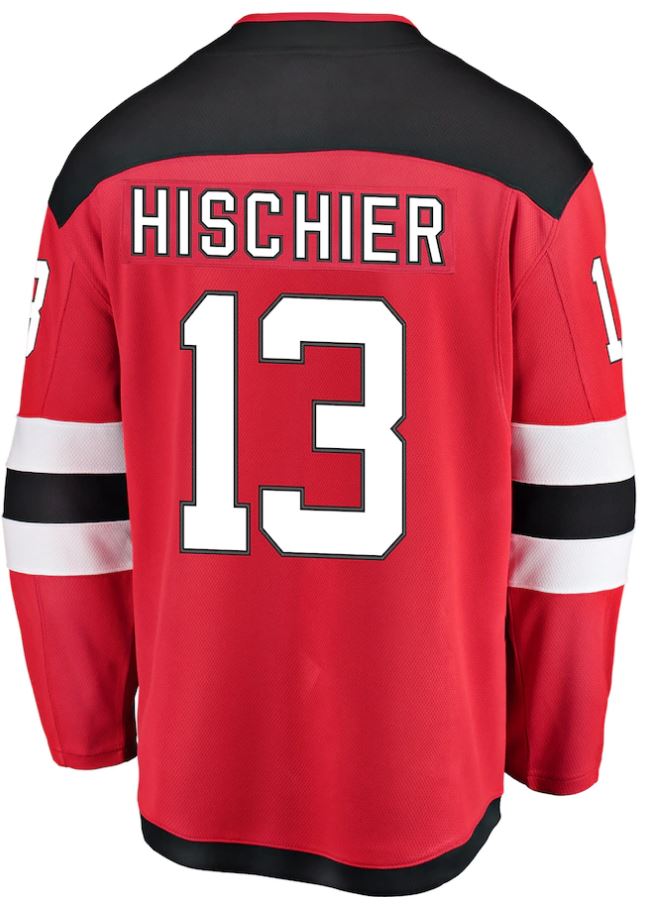 Kinder NHL Hischier 13 - New Jersey Devils Replica Premier Jersey Home