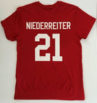 NHL Niederreiter 21 - Carolina Hurricanes 47' T-Shirt Red (Grössen S-3XL)