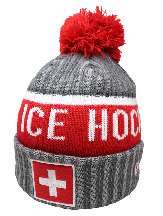 Swiss Nati Beanie PomPom