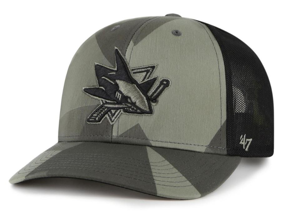 NHL San Jose Sharks Countershade Mesh &#39;47 MVP Snapback DP