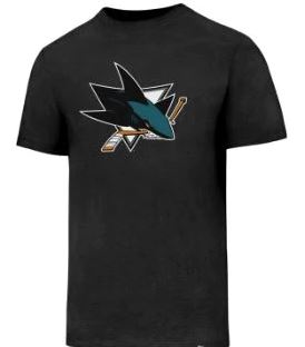 Kinder NHL San Jose Sharks Primary Logo T-Shirt Black
