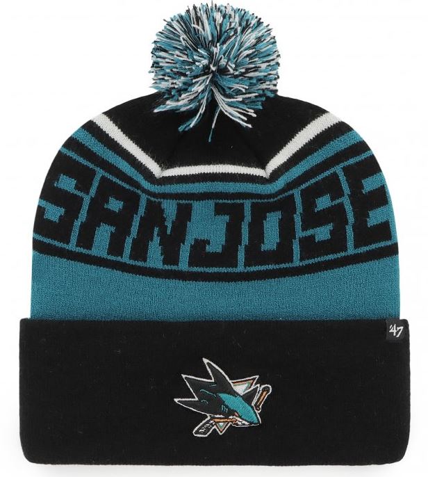 NHL San Jose Sharks Stylus &#39;47 CUFF KNIT PomPom