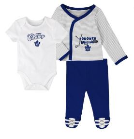 Kinder NHL Toronto Maple Leafs Baby Strampler 3er-Set (1 - 9 Monate)