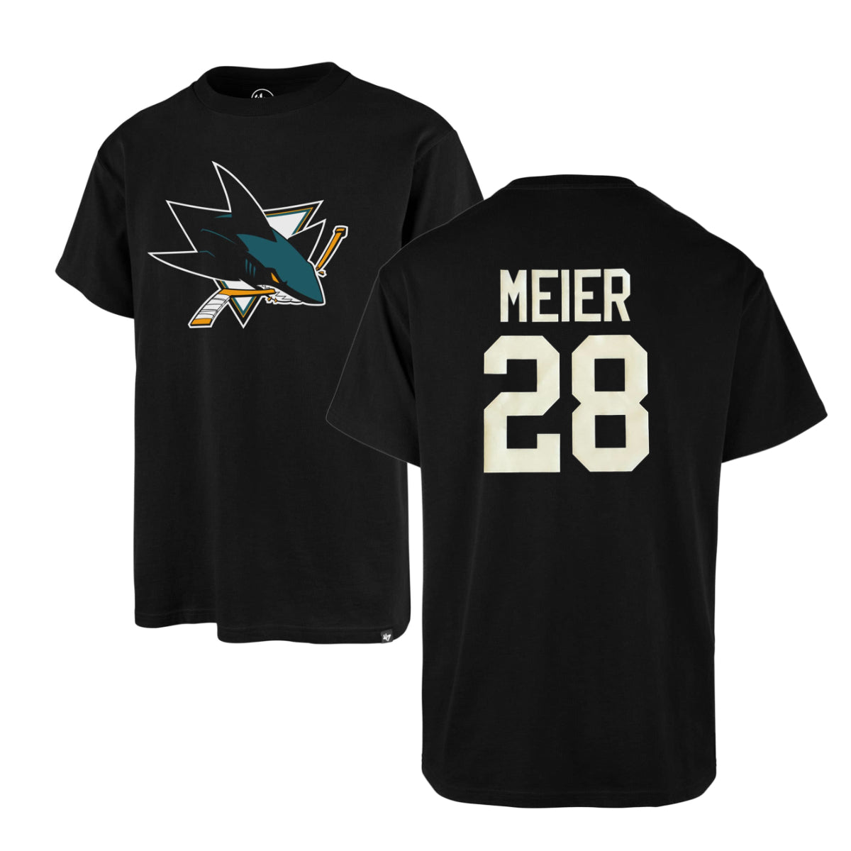 NHL Meier 28 - San Jose Sharks 47&#39; T-Shirt - Black